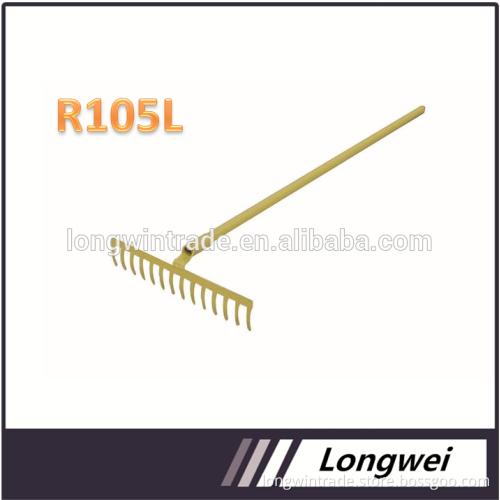 gardening tools steel grass Rake 105 with long handle